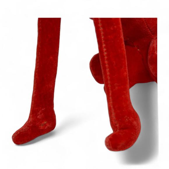 Vintage Dakin Dream Pets Red Poodle Dog Puppy Stuffed Velvet 9" Japan Collector - Picture 11 of 13